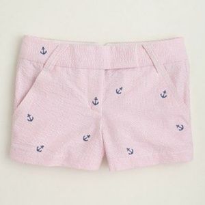 J. Crew Seer Sucker City Fit Anchor Pattern Shorts